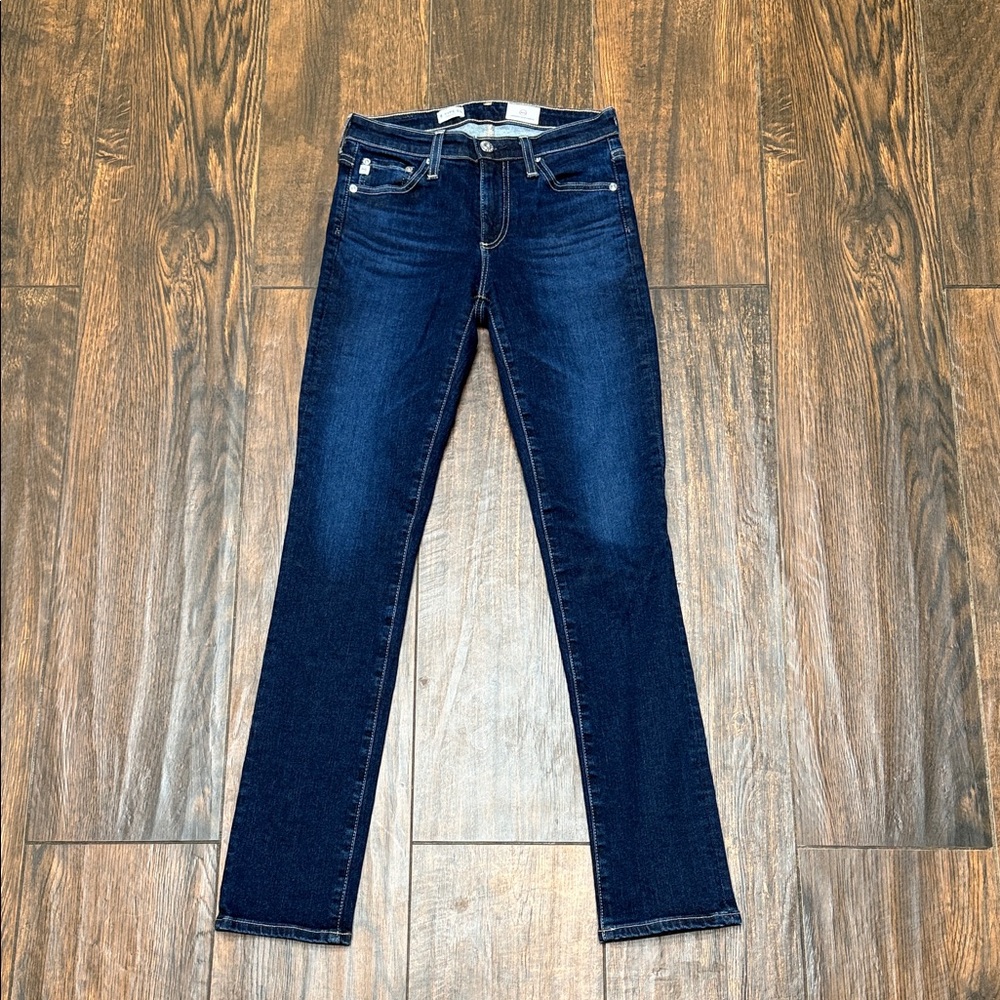 AG Adriano Goldschmied Women's Deep Blue Straight Jeans B-type 03